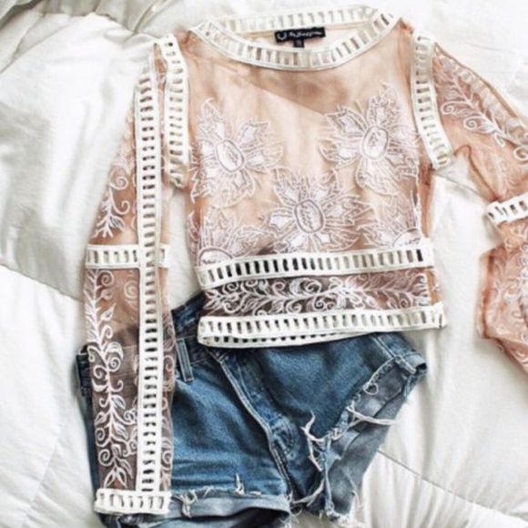 For Love And Lemons Tops - For Love & Lemons Desert Nights crop top